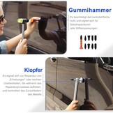 Uitgebreide deukverwijderingsset voor voertuigen, 2-in-1 glijhamer, verstelbare bruggentrekker, zeer nauwkeurige PDR-uitdeukstangen en complete accessoires voor lakvriendelijke