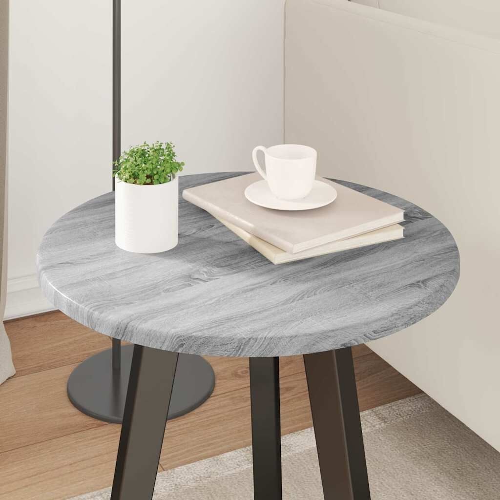 vidaXL Tafelblad Grijs sonoma 40 x 40 x 1.5 cm Bewerkt hout