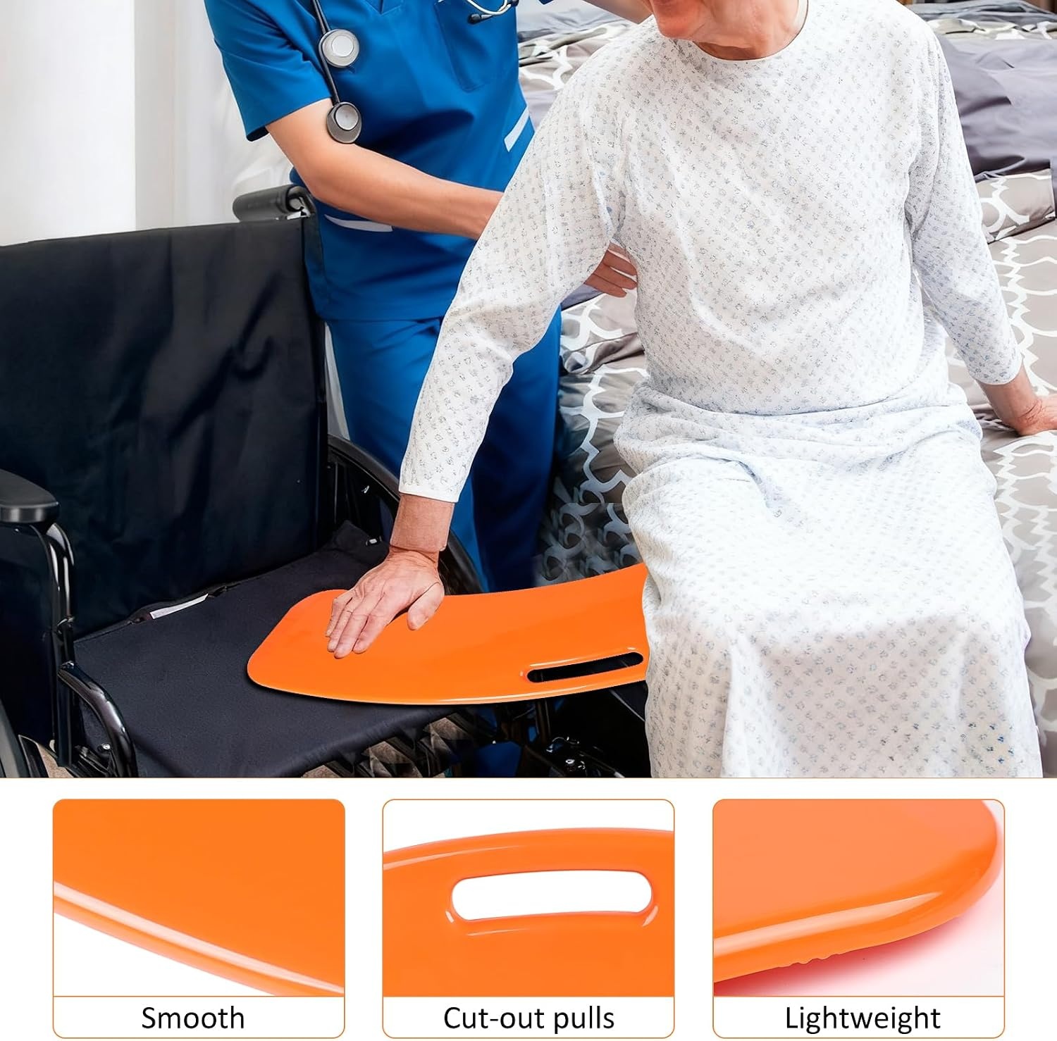 EXLECO Table Transfer 150 kg, Sliding Aid for Shower Chair Elderly, Transfer Patients from Wheelchairs to Bed, Car, for Sick Crane and Bath Seat Bath Adult Bath