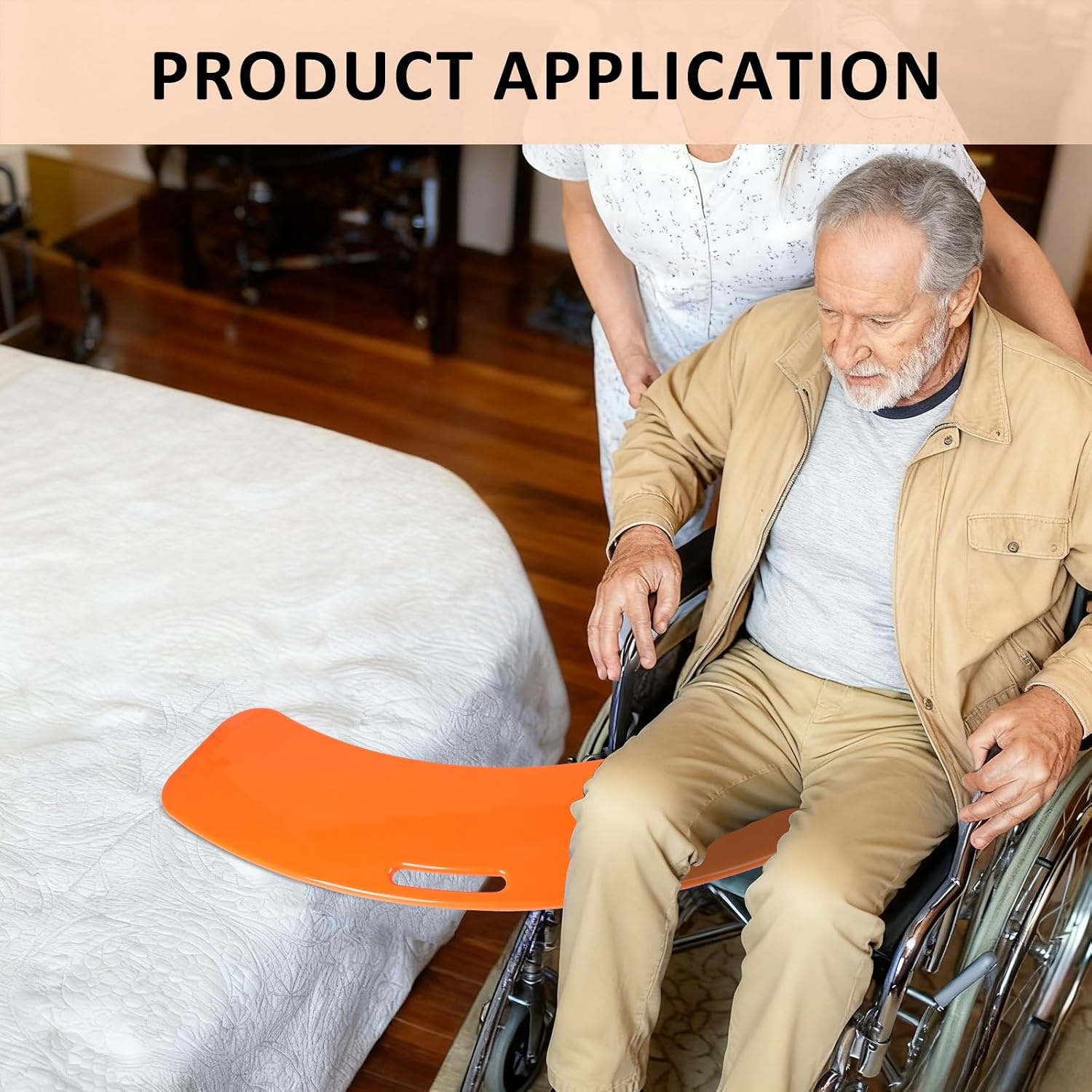 EXLECO Table Transfer 150 kg, Sliding Aid for Shower Chair Elderly, Transfer Patients from Wheelchairs to Bed, Car, for Sick Crane and Bath Seat Bath Adult Bath