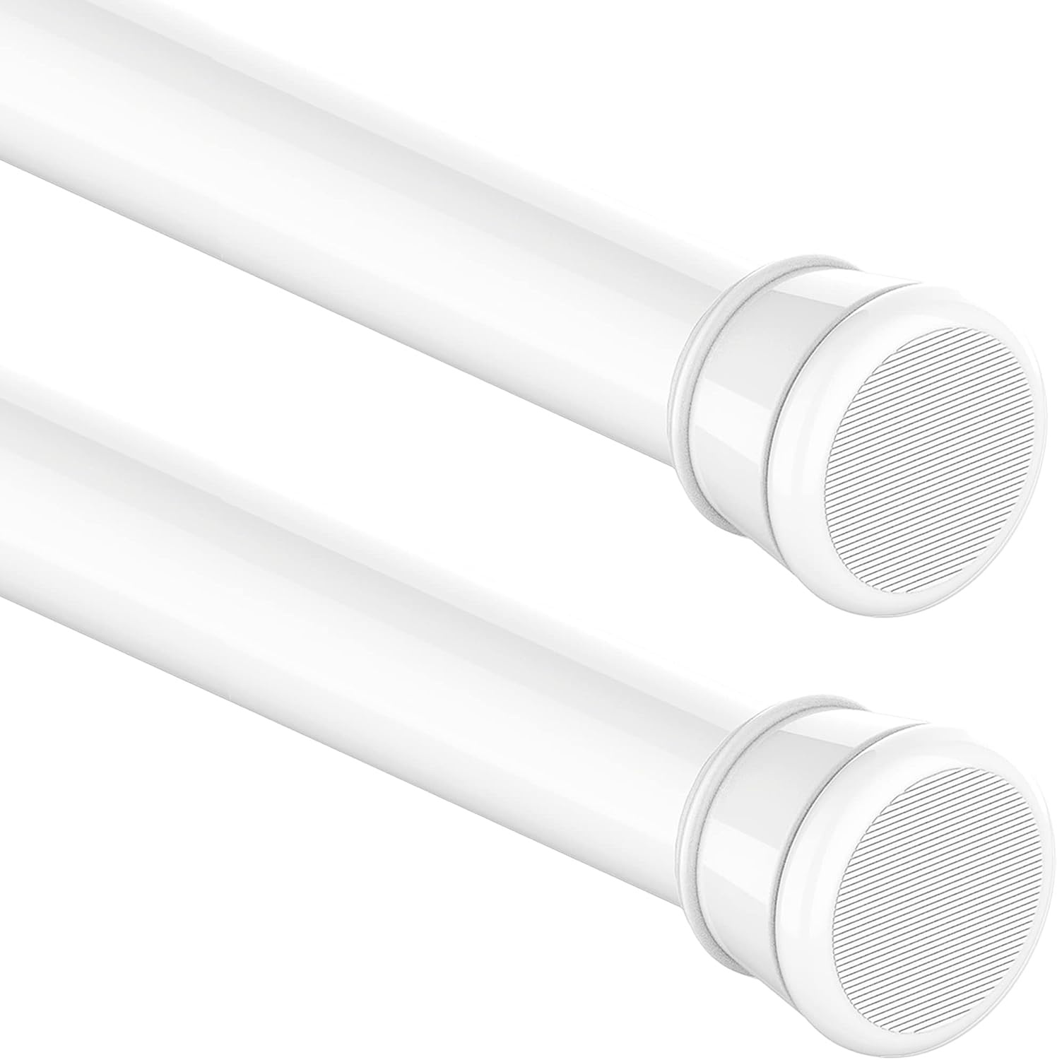 Aiitomg Gordijnroede, extra lengte, douchegordijnstang, zonder boren, uitschuifbaar, telescopische kledingstang, voor badkamer, slaapkamer, zwart, 190-410 cm, doorsnede 32 mm