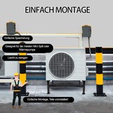 Cherbowing Warmtepomp, vloerstandaard, airconditioning, vloerconsole, airconditioningstandaard, frame tot 350 kg, 9000 - 60000 BTU GS 480, zwart