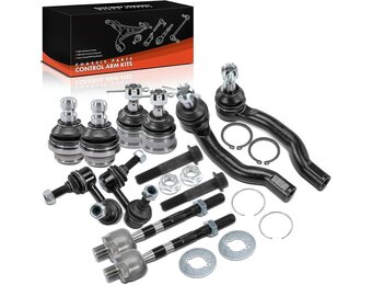 Frankberg 10x Suspension Arm Set Front Rear Compatible with NP300 Navara D40 NP300 Navara Platform/Chassis D40 Pathfinder III R51 Pathfinder III Van R51 54668EA010