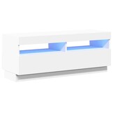 VidaXL TV-meubel Wit met LED 100cm - 66% Korting