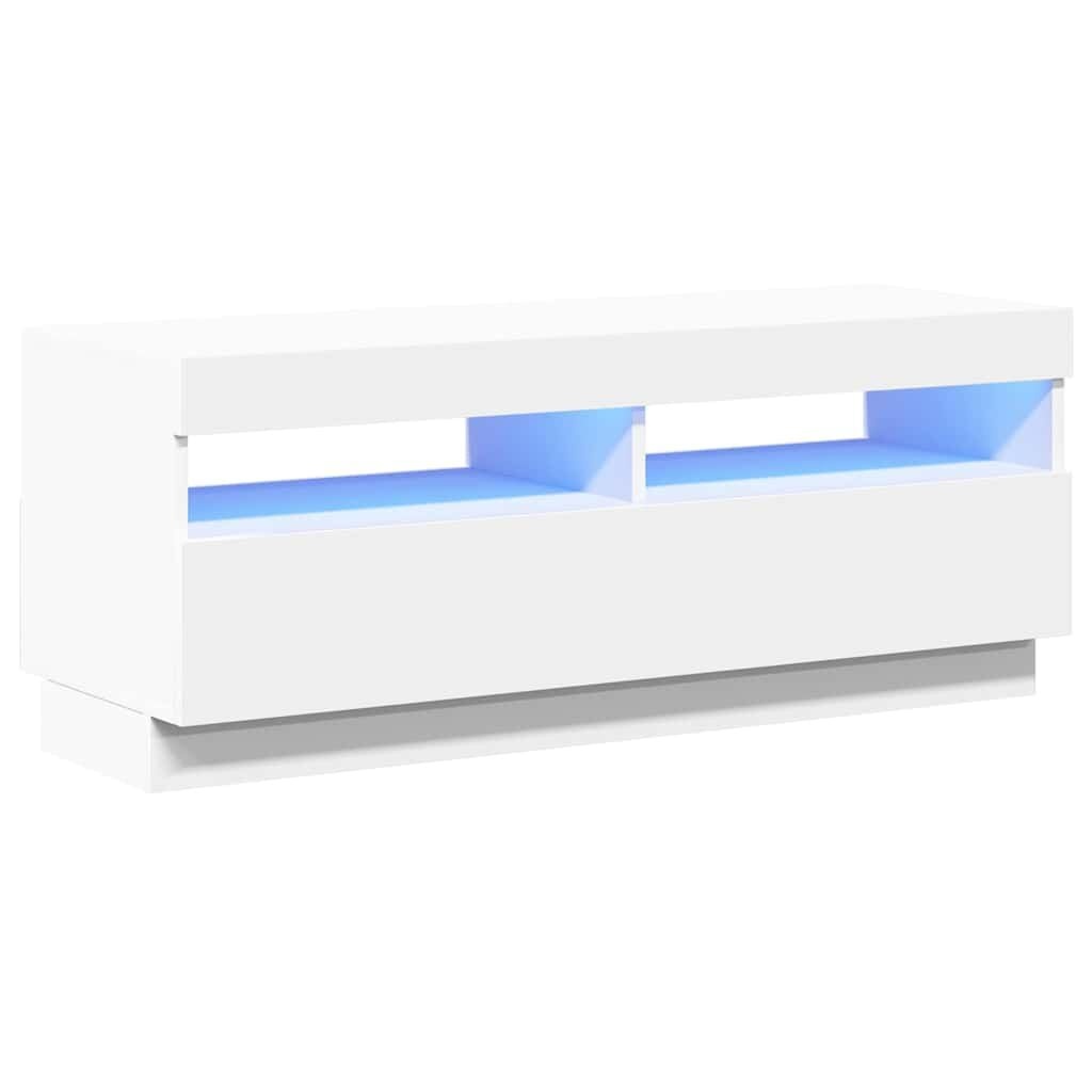 VidaXL TV-meubel Wit met LED 100cm - 66% Korting