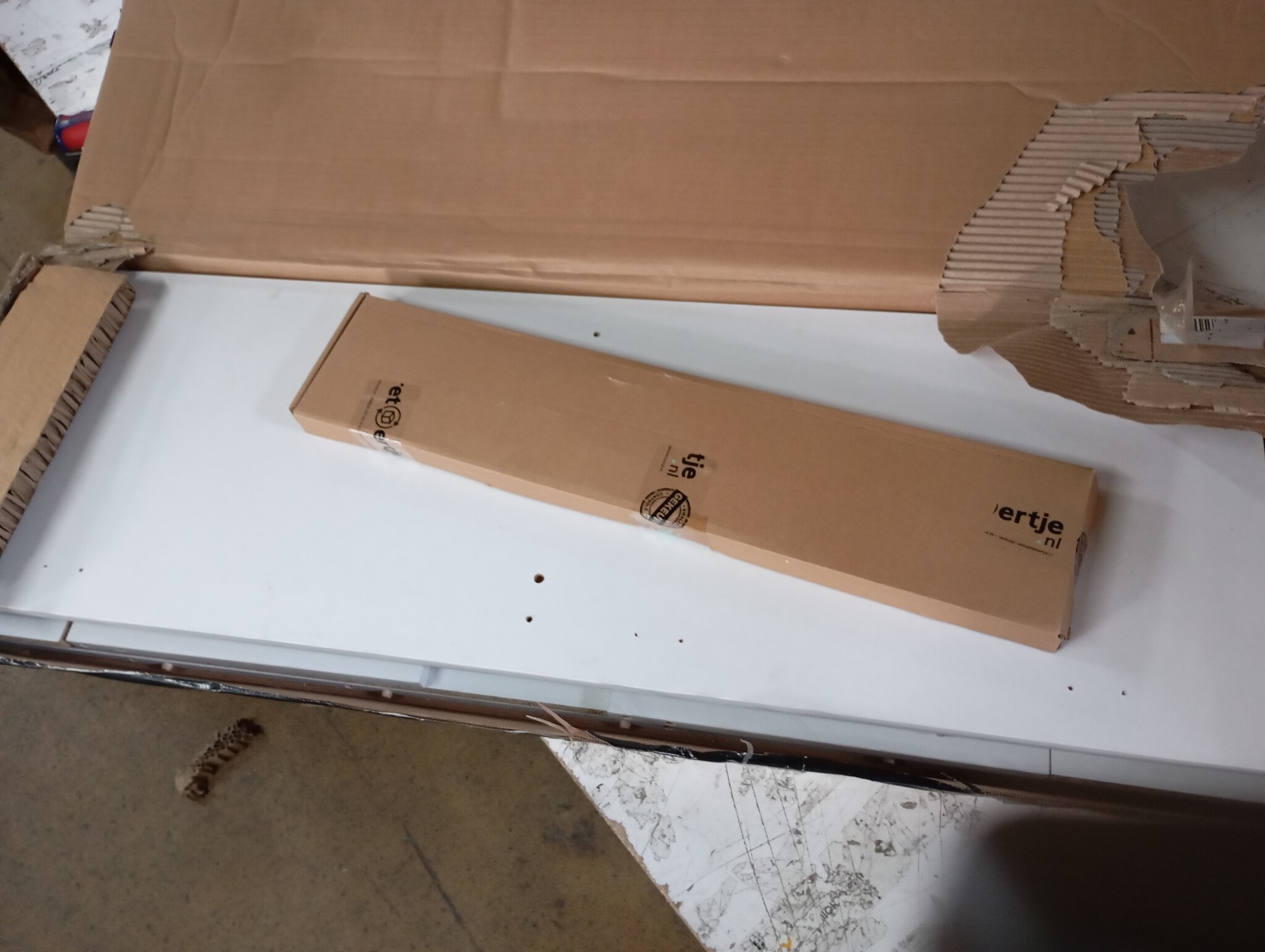 VidaXL TV-meubel Wit met LED 100cm - 66% Korting
