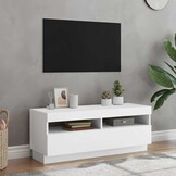 VidaXL TV-meubel Wit met LED 100cm - 66% Korting