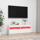 VidaXL TV-meubel Wit met LED 100cm - 66% Korting