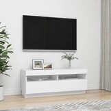 VidaXL TV-meubel Wit met LED 100cm - 66% Korting