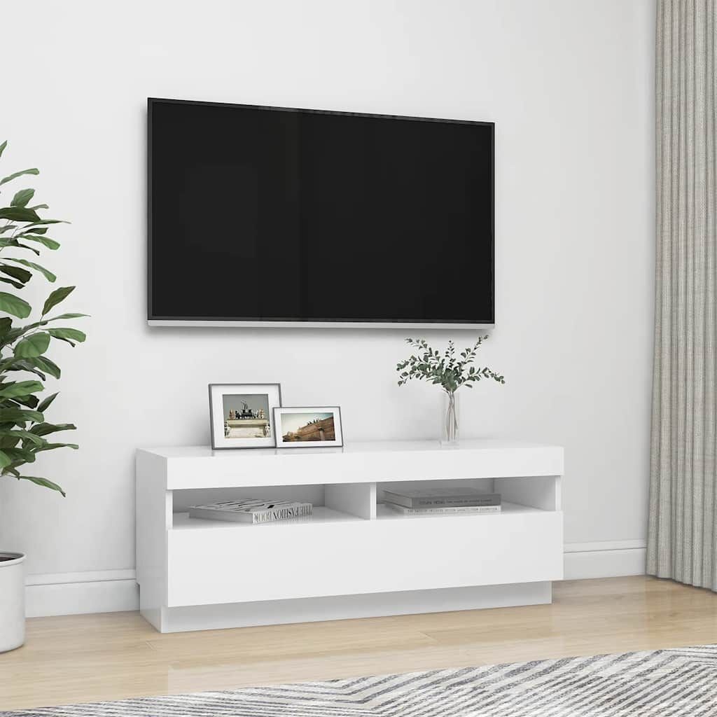 VidaXL TV-meubel Wit met LED 100cm - 66% Korting