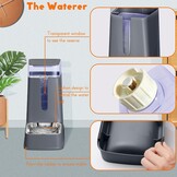 Automatische kattenvoerdispenser en kattenwaterdispenser in set, 2 verpakkingen, automatische hondenvoerdispenser en hondenwaterdispenser, 3,5 l voor kleine, middelgrote en grote honden, huisdieren