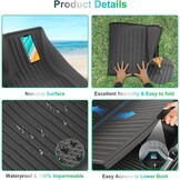 GAFAT Boot Mats + Floor Mats TPE All-Weather Interior Mats for Trunk and Floor, High Edge, Original 3D Scan, Pack of 4