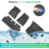 GAFAT Boot Mats + Floor Mats TPE All-Weather Interior Mats for Trunk and Floor, High Edge, Original 3D Scan, Pack of 4