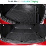 GAFAT Boot Mats + Floor Mats TPE All-Weather Interior Mats for Trunk and Floor, High Edge, Original 3D Scan, Pack of 4