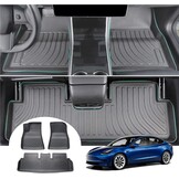 GAFAT Boot Mats + Floor Mats TPE All-Weather Interior Mats for Trunk and Floor, High Edge, Original 3D Scan, Pack of 4
