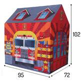 Speeltent brandweerhuis - Kindertent 102x72x95