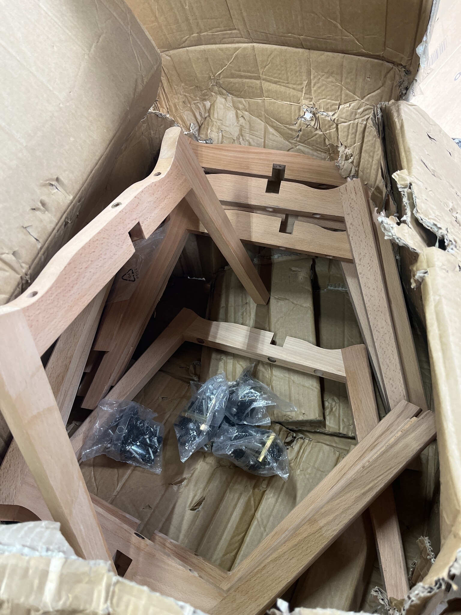 Eetkamerstoelen KITO - set van 6 eettafel stoelen - zwart