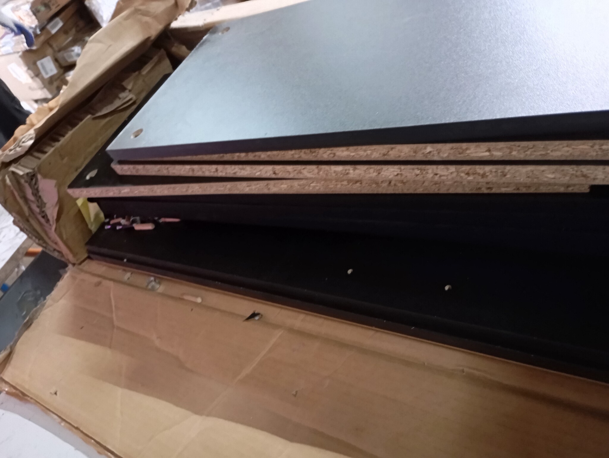 vidaXL Wasmachinekast 64x25,5x190 cm zwart