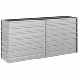 Verhoogde Plantenbak Staal Zilver - 160x40x77cm - 53% Korting
