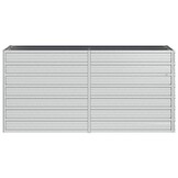 Verhoogde Plantenbak Staal Zilver - 160x40x77cm - 53% Korting