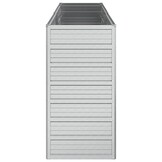Verhoogde Plantenbak Staal Zilver - 160x40x77cm - 53% Korting