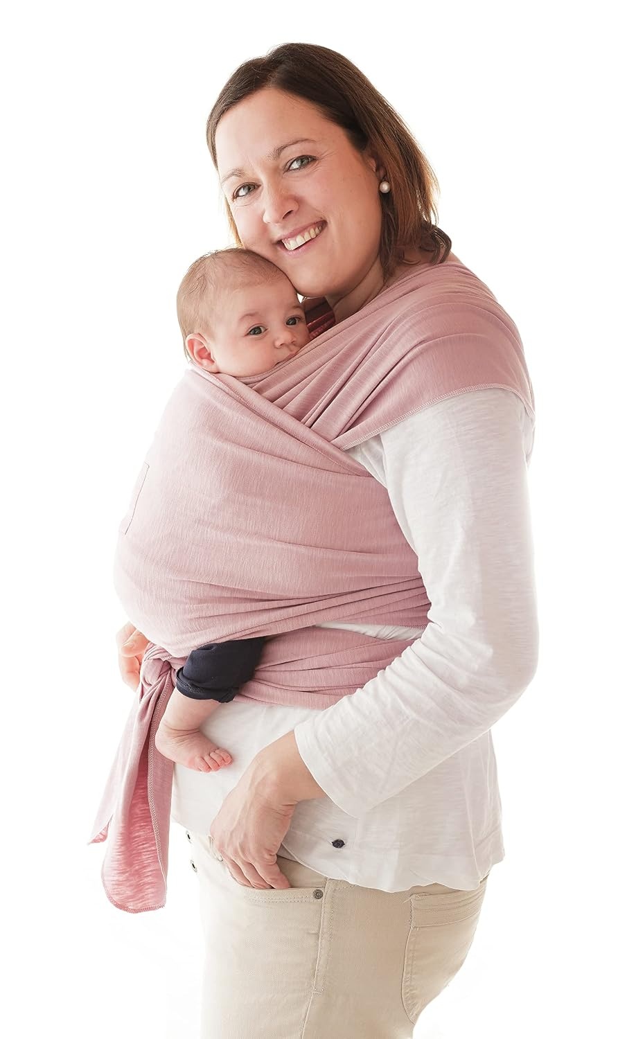 manduca Sling Babydrager van 100% Biologisch Katoen - Rose - One Size