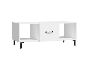 vidaXL Salontafel 102x50x40 cm bewerkt hout wit