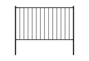 Zwart Stalen Hekpaneel 1,7x1,25m - 46% Korting!