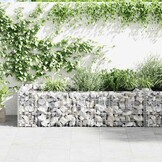 vidaXL Gabion plantenbak 180x90x50 cm gegalvaniseerd staal