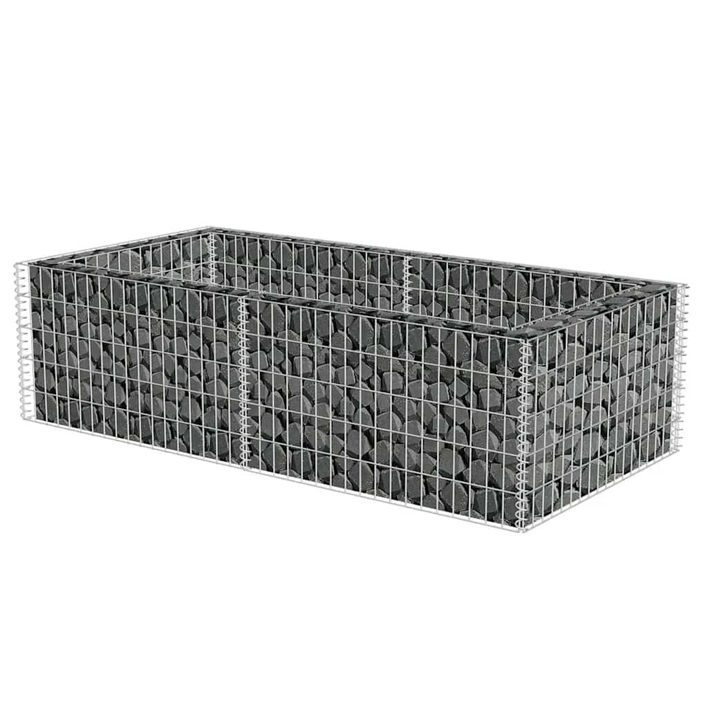 vidaXL Gabion plantenbak 180x90x50 cm gegalvaniseerd staal