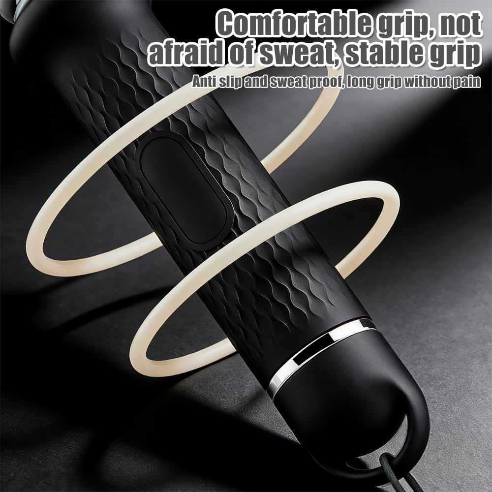 Draadloze Battle Ropes Zwart - Verstelbare Weerstand - 58% Korting