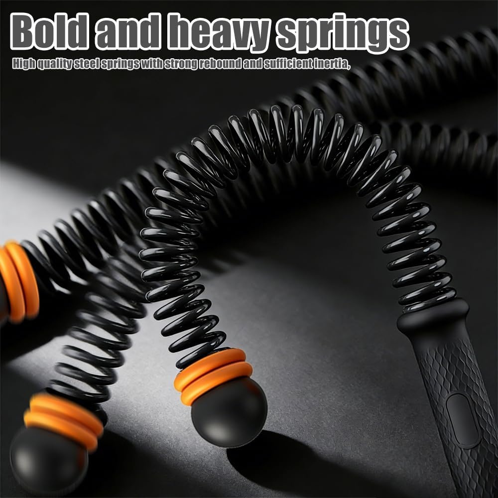 Draadloze Battle Ropes Zwart - Verstelbare Weerstand - 58% Korting