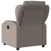 Verstelbare Fauteuil met Stoffen Bekleding - Taupe - 35% Korting!