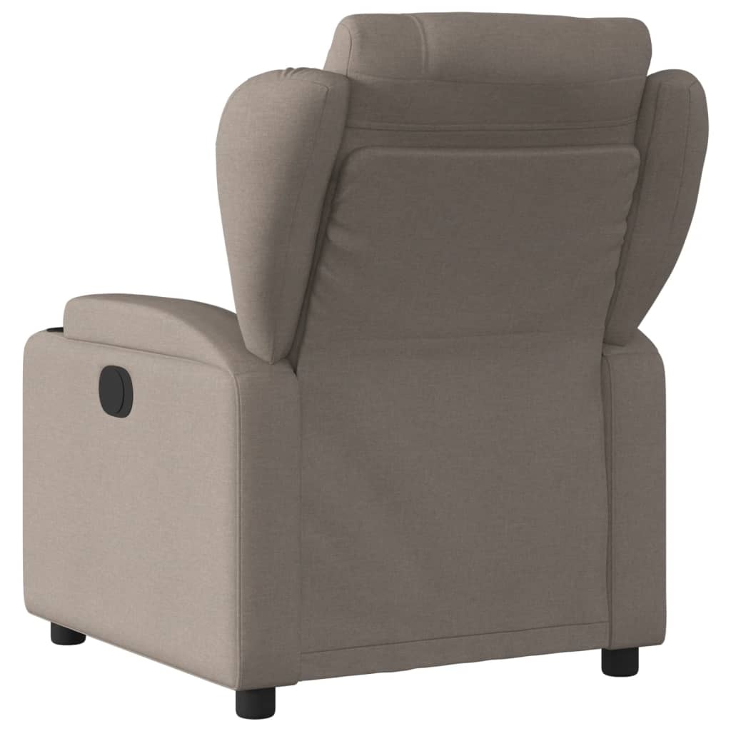 Verstelbare Fauteuil met Stoffen Bekleding - Taupe - 35% Korting!