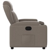 Verstelbare Fauteuil met Stoffen Bekleding - Taupe - 35% Korting!