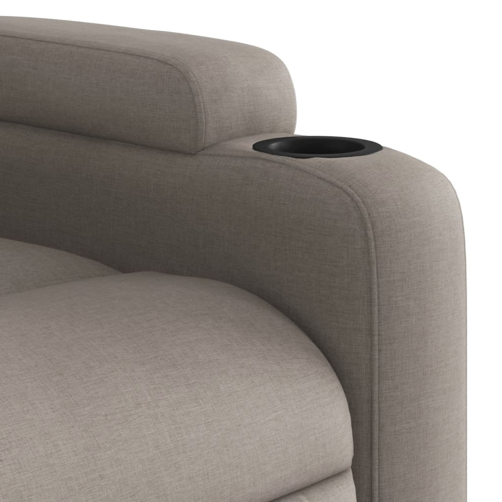 Verstelbare Fauteuil met Stoffen Bekleding - Taupe - 35% Korting!