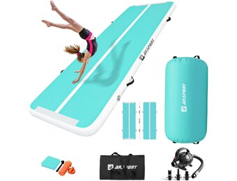 Opblaasbare Airtrack Gymnastiekmat met Air Roll & Pomp - 35% Korting