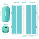 Opblaasbare Airtrack Gymnastiekmat met Air Roll & Pomp - 35% Korting