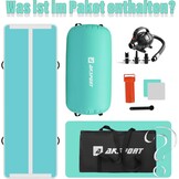 Opblaasbare Airtrack Gymnastiekmat met Air Roll & Pomp - 35% Korting