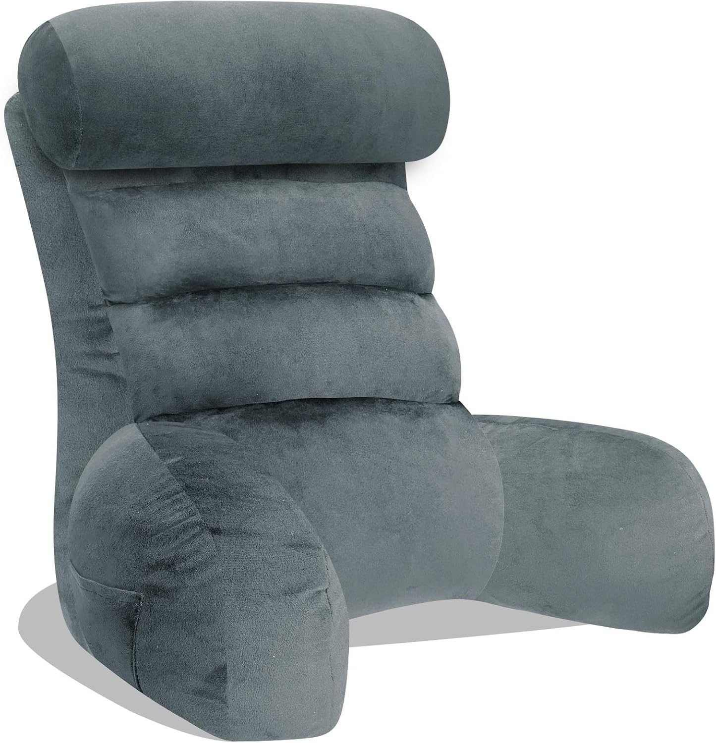 Ergonomisch Leeskussen met Armsteunen - Grijs - 65x30 cm - 60% Korting