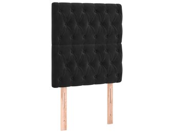 vidaXL Hoofdborden 2 st 80x7x78/88 cm fluweel zwart