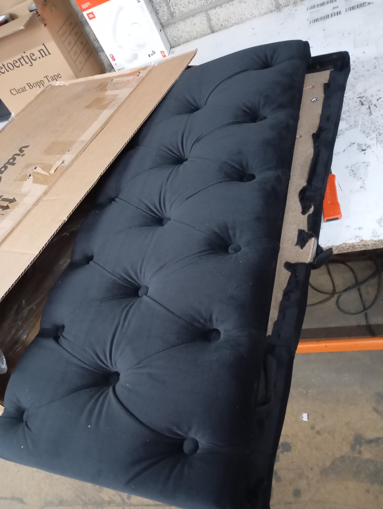 Hoofdborden Fluweel Zwart 2 stuks 80x7x78/88 cm - 71% Korting