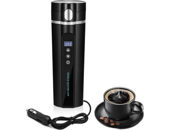 Reiswaterkoker 12V/24V - 450ml RVS met LCD & Temp.regeling