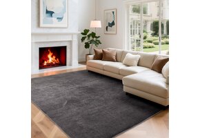 Zacht Donkergrijs Vloerkleed (120x170cm) - 47% Korting!