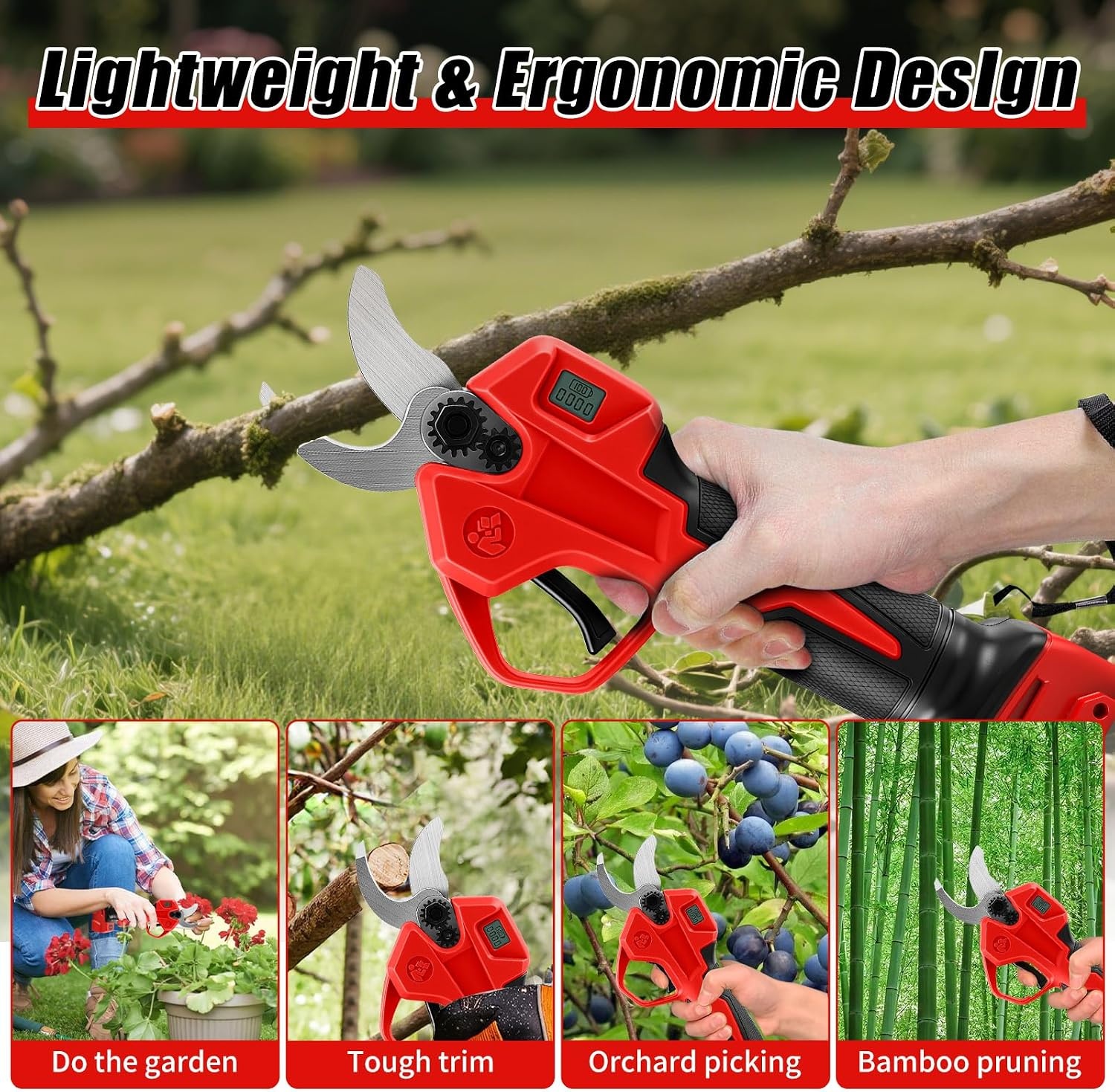 Accu-snoeischaar Milwaukee M18 compatibel (zonder accu) | 30mm | Borstelloos | 2 Versnellingen