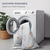 Opvouwbare Baby Speelmat: Zacht & Groot (100x100cm) | Wolken Wit - 27% Korting