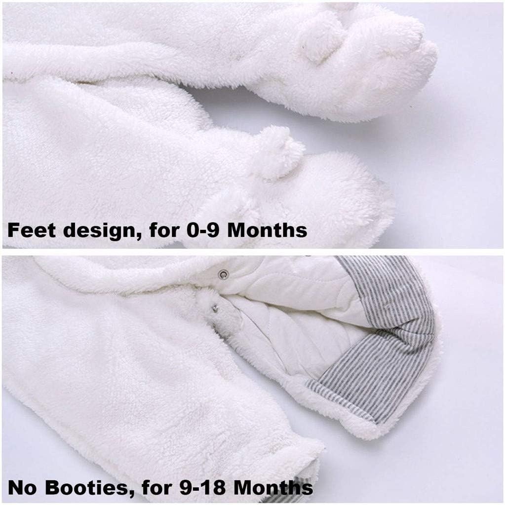 Fleece Baby Romper met Berenoren - 0-18m - 28% Korting!