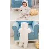 Fleece Baby Romper met Berenoren - 0-18m - 28% Korting!