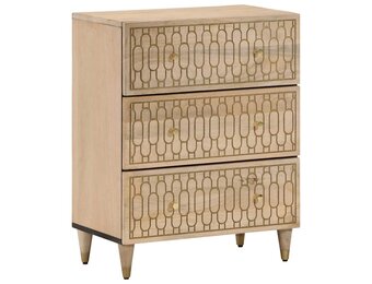 VidaXL Bijzetkast 60x33x75 cm Massief Mangohout - 47% Korting!