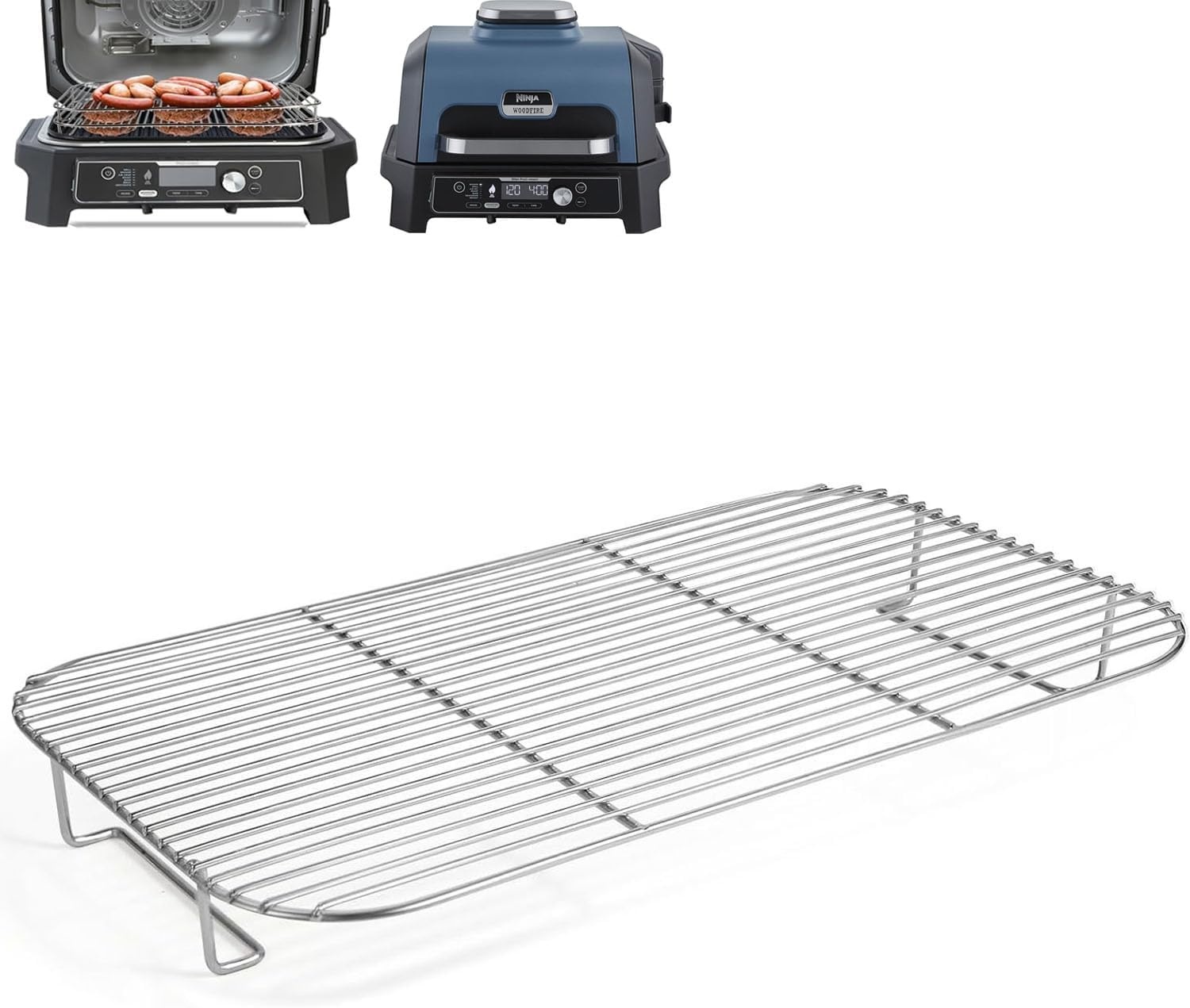 Roestvrijstalen Grillrooster 28% Korting - Voor Ninja Woodfire XL